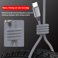 Câble d'extension USB C à USB C 60W Câble de données USB Type-C pour iPhone Câble Tresse de téléphone portable
