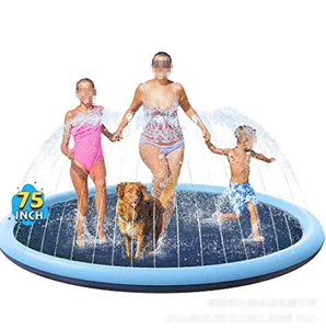 Alfombra de Agua Inflable Portátil Antideslizante para Perros, Tapete de Ducha para Mascotas para Jugar al Aire Libre - Product Image 3