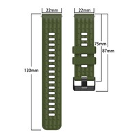 Новый силиконовый двухцветный ремешок BEEFLYPOWER с угловым узором 22 мм для Huawei GT 5/4/3/2 Pro 46 мм, сменный браслет для часов