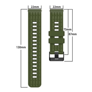 BEEFLYPOWER Nouveau <span class=keywords><strong>bracelet</strong></span> en silicone bicolore à motif angulaire de 22 mm pour <span class=keywords><strong>Huawei</strong></span> GT 5/4/3/2 <span class=keywords><strong>Pro</strong></span> 46 mm, <span class=keywords><strong>bracelet</strong></span> de remplacement - Product Image 4