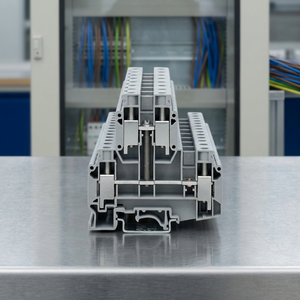 Bloc de terminaison traversant double niveau UKKB 10-PV, modèle 3003567, conducteurs 1-5 AWG, 1-10 contacts pour applications à courant élevé - Product Image 2