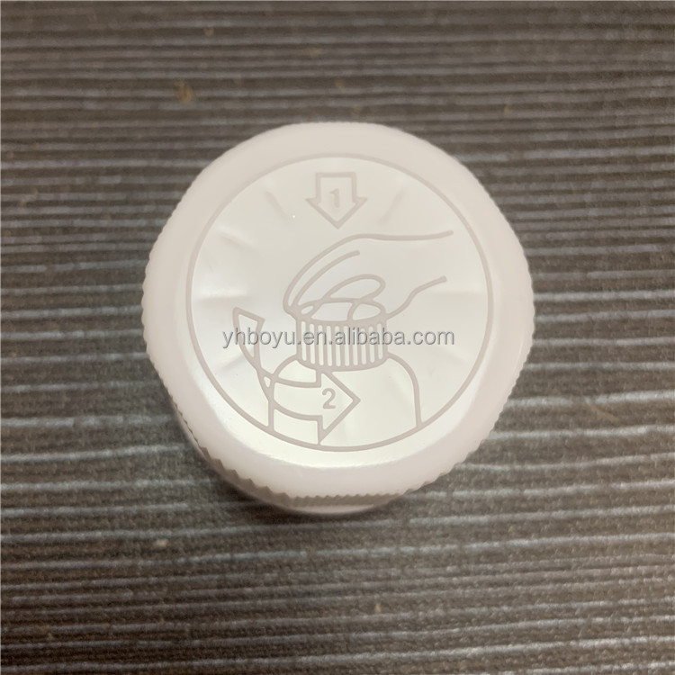 28mm Tamper Proof Non-Spill Children's Cap Safety Screw Thread Anti-theft Cover with Plastic Bottle