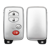 4 Buttons Smart Remote Key Shell Case Fob Keyless Card Lock+unlock+SUV+horn Button