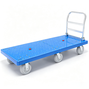 Carretilla de Transporte Plana Extra Grande de 145 cm con 6 Ruedas Suaves, Resistente, para Almacén y Carga - Product Image 3