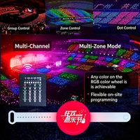 Bracelet LED lumineux réglable en forme d'étoile à cinq branches, de cœur et de formes irrégulières, 15 couleurs, télécommandé, pour concerts et festivals de musique