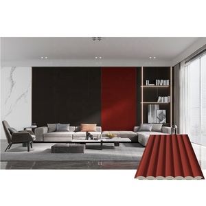 <span class=keywords><strong>Facile</strong></span> à nettoyer étanche à l'eau ROHS Grain en bois 150mm WPC Strip <span class=keywords><strong>Flûte</strong></span> Panneau mural - Product Image 1