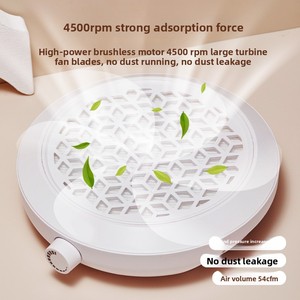 Máy hút bụi móng tay CRYSTALDOMAIN Turbo, hút mạnh, êm ái, có bộ lọc bụi, cắm điện, dụng cụ chuyên dụng cho tiệm làm móng, đặc biệt dành cho máy khoan móng. - Product Image 6