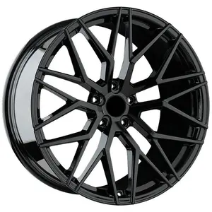 Roda mobil palsu paduan aluminium hitam, desain jala pelek 20/21 "5x120 cocok untuk pelek Corvette C8