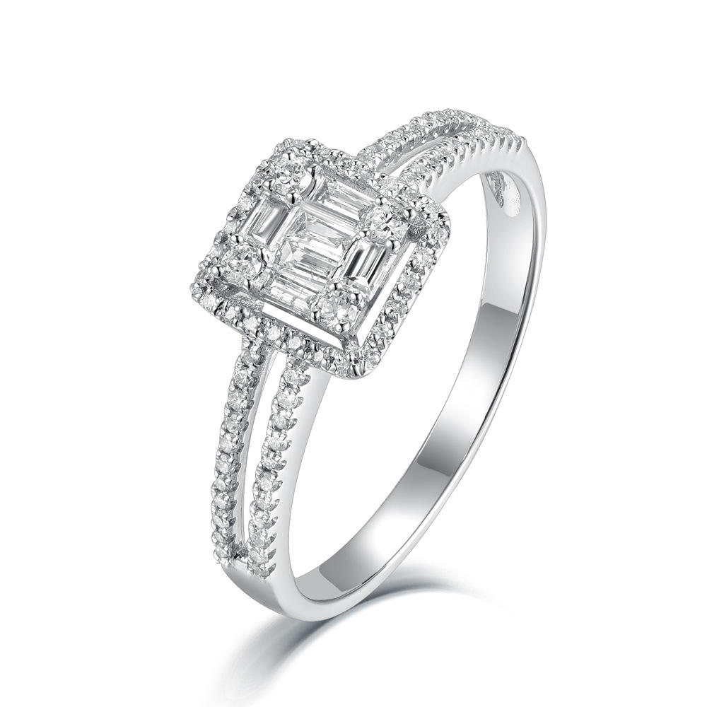 9K white gold/yellow gold/rose gold