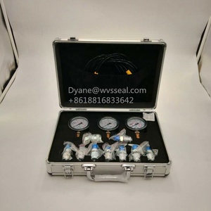 खुदाई हाइड्रोलिक दबाव उपकरण बॉक्स ओ-रिंग किट एल्यूमीनियम मामले 4 दबाव नापने का यंत्र हाइड्रोलिक दबाव परीक्षण किट - Product Image 5