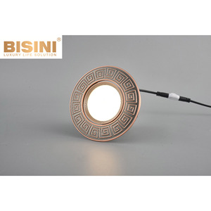 <span class=keywords><strong>Spot</strong></span> encastré en cuivre finition laiton classique, design rétro, anti-éblouissement, rond, <span class=keywords><strong>bronze</strong></span>, pour la décoration d'hôtels et de villas - Product Image 3
