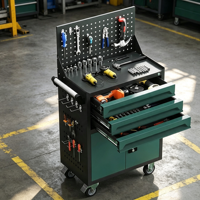 Chariot à outils multifonctionnel mobile OEM/OBM pour pièces de quincaillerie, armoire basse, capacité de charge 300 kg, style industriel, réparation automobile