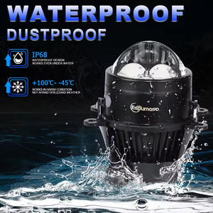 JHS K201 Len Bi Led Proyector Led Lámpara antiniebla 80W 3 pulgadas Color dual Luz de conducción Bi Led Luces antiniebla para motocicleta Coche - Product Image 2