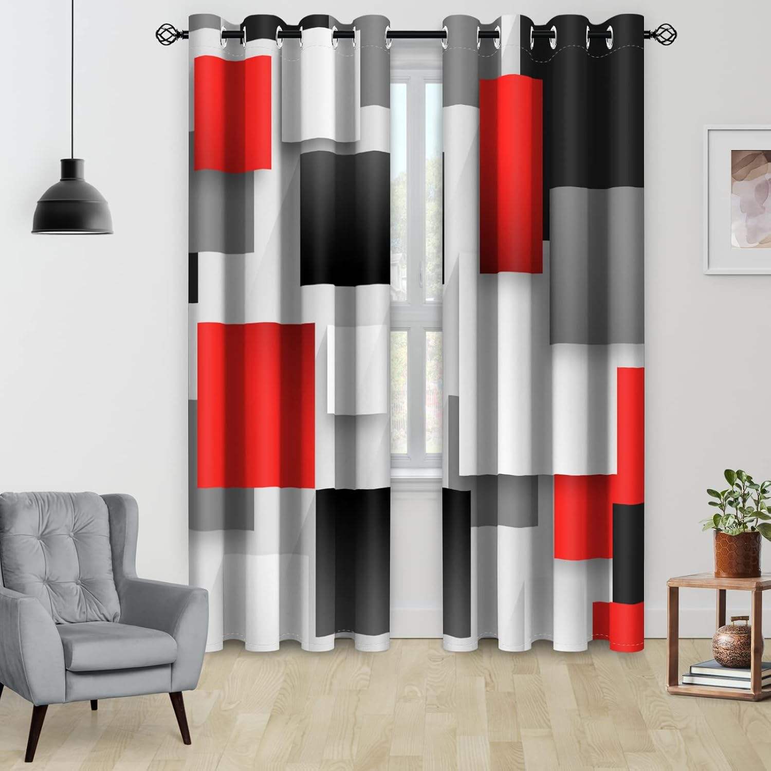 Multi-38-american Flags-deep Grey