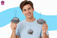 Mini distributeur automatique de jouets en peluche personnalisés, machine à griffes pour poupées, jouets en peluche avec porte-clés