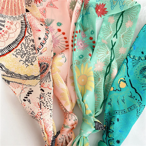 تخفيضات كبيرة عالية الجودة فاخرة أنماط التارو مقبض عصابة شعر الرقبة الساتان وشاح اكسسوارات الأوشحة هدية الزفاف - Product Image 3