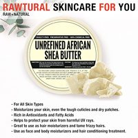 Beurre de karité non raffiné biologique de qualité thérapeutique de haute qualité ingrédients de graines d'odeur fraîche crème en vrac d'huile essentielle pour les soins de la peau