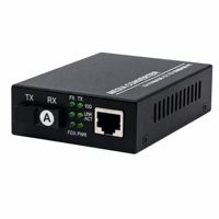 Convertisseur de média 10/100 Mbps monomode monofibre 20 km, émetteur-récepteur fibre optique SC pour extension LAN de caméra IP