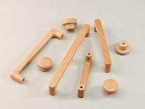 Ensemble de poignées et de boutons de porte en bois massif de luxe, quincaillerie de meubles haut de gamme pour les portes d'entrée principales, les armoires de cuisine, les placards - Product Image 2