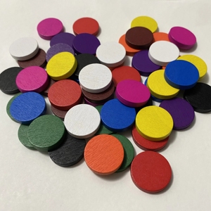 25x5mm di <span class=keywords><strong>legno</strong></span> gettone a disco colorato <span class=keywords><strong>in</strong></span> <span class=keywords><strong>legno</strong></span> tondo pezzi di 25mm - Product Image 3