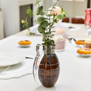 Diseño único para decoración del hogar, jarrón de cristal con forma de <span class=keywords><strong>Granada</strong></span>, centros de mesa, jarrón de cristal para regalo de recuerdo - Product Image 4