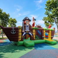 Vente chaude Parc de jeux commercial Parcours d'obstacles Château gonflable Thème licorne