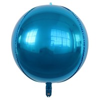 Großhandel 4D Metallic Goldfolie Mylar Luftballons Große 22-Zoll-Spiegelkugel für Geburtstags feier Dekorationen 4D Runde Folien Luftballons