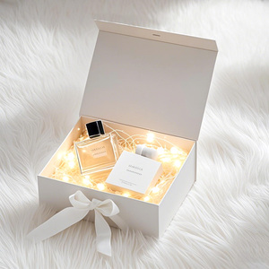 Caja de Almacenamiento Extensible de Cartón Corrugado Personalizada de Lujo para Crema Facial, con Laminado Mate en Relieve, Color Rosa Falso, Embalaje Magnético para Pestañas - Product Image 3