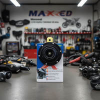 Maxeed ZCQR DECO Nouveau Klaxon à Disque en Plastique 75mm Noir 12V pour Moto – Rétrofit/Amélioration Avant