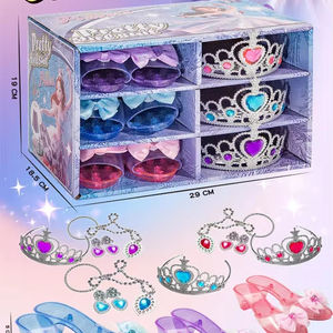 Accesorios de juguete para disfraz de princesa para niñas, juego de <span class=keywords><strong>tocador</strong></span>, juego de rol para niños de 3 a 6 años, regalo Ideal para fiestas de cumpleaños de niñas - Product Image 4