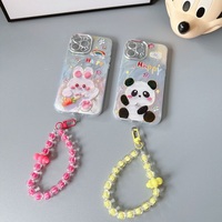 2025 nouveau Design mignon Animal étui de téléphone portable avec Bracelet de téléphone perlé de dessin animé pour iphone 15 Pro Max samsung xiaomi