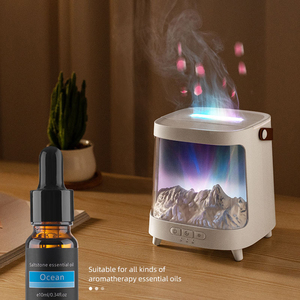 Thời gian Chức năng điện tinh dầu Máy tạo độ ẩm không khí thiên hà hành tinh cầu vồng phòng ngủ đêm đèn Aurora hương thơm khuếch tán - Product Image 4