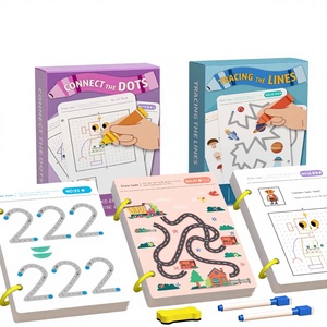 Quaderno Riutilizzabile per Tracciare le Linee, 96 Pagine, Gioco Educativo <span class=keywords><strong>Montessori</strong></span> per il Controllo della Penna, per Bambini - Product Image 4