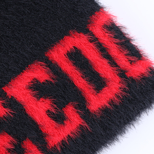 Vente en gros de bonnet <span class=keywords><strong>ski</strong></span> hiphop noir avec logo personnalisé style designer bonnets personnalisés avec lettre jacquard logo bonnet avec <span class=keywords><strong>fourrure</strong></span> - Product Image 3