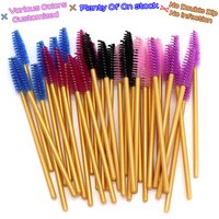 Cepillos de Pestañas Desechables de Microplástico Coloridos Personalizados OEM para Extensión de Pestañas