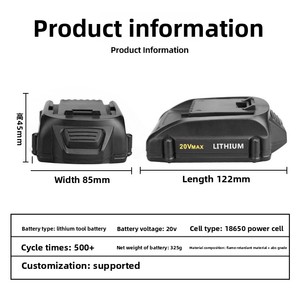 Bateria Universal para Ferramentas Elétricas WorkWicks 20V WA3525WA3520 - Product Image 4