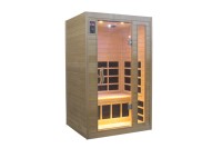 Diseño moderno Interior Personal Sauna Baño Barato Infrarrojo lejano Cabina de vapor seco con panel de control de computadora