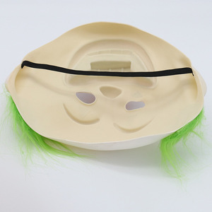 Máscara de payaso de media cara de látex, accesorio para disfraz de Halloween, talla única - Product Image 4