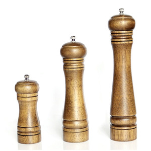 Productos más vendidos Accesorios de cocina Madera 5/8/10 Molinillo de pimienta manual Molino de sal - Product Image 5