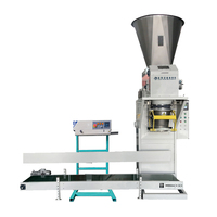 Machine d'ensachage automatique pour engrais compost de 25 kg, machine d'emballage avec couture pour sacs en film intérieur, machine d'emballage de terre