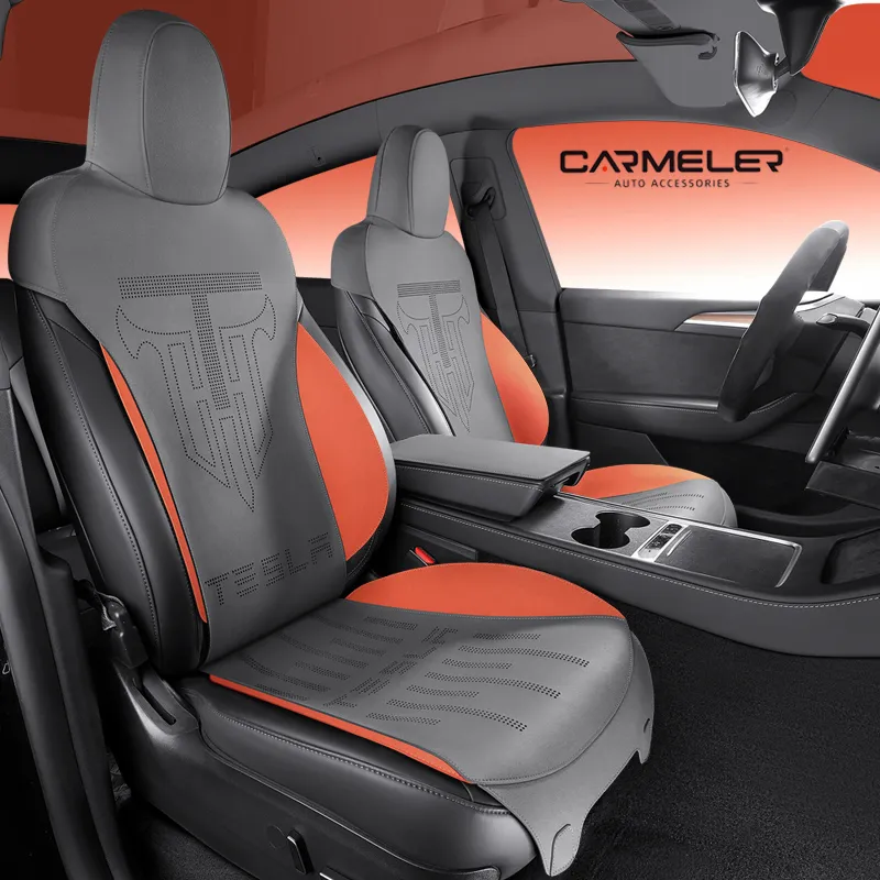 Hochwertige rutschfeste 5D-luxus-umweltfreundliche Autositzbezüge für Tesla