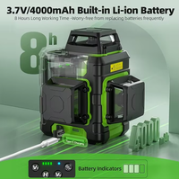 Niveau laser rotatif industriel autonivelant vert 360 degrés – Outil de nivellement laser