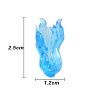 Accessoires PJD6-45 : Bloc de Glace Explosif, Poing de Feu, Flammes de Chien Démoniaque sur les Deux Jambes, Attaque de Coupe Vortex – Briques de Construction Jouets pour Enfants