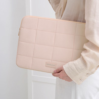 Housse d'ordinateur portable personnalisée en tissu doux rembourré, antichoc, pour ordinateur portable 14 15,6 pouces, légère, pour les voyages d'affaires, le bureau