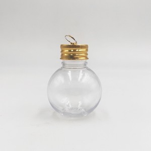 Bouteille scellée transparente Zibo <span class=keywords><strong>de</strong></span> 50 ml, ornements suspendus, remplie d'alcool, <span class=keywords><strong>boule</strong></span> <span class=keywords><strong>de</strong></span> Noël <span class=keywords><strong>en</strong></span> <span class=keywords><strong>plastique</strong></span> PET pour arbre - Product Image 3