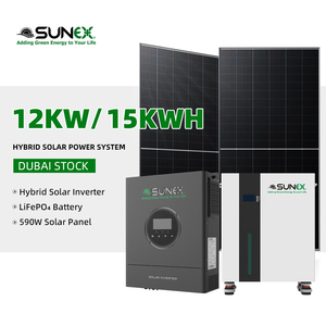 Système d'énergie solaire hybride hors réseau <span class=keywords><strong>SUNEX</strong></span> 15kWh de Dubaï, système solaire hybride 12kW pour la maison - Product Image 1