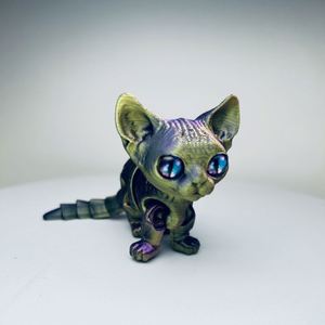 Juguete de simulación de gato siamés lindo impreso en 3D, modelo hecho a mano, decoración superventas transfronteriza, máquina de impresión 3D - Product Image 6