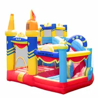 BSCI - Pastel Bounce Game for Kids, Inflatable Castle