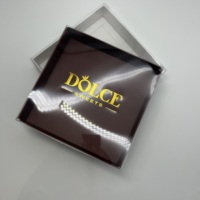 Boîte en papier personnalisée pour emporter des gâteaux de boulangerie, boîte d'emballage pour chocolat avec couvercle transparent en PET