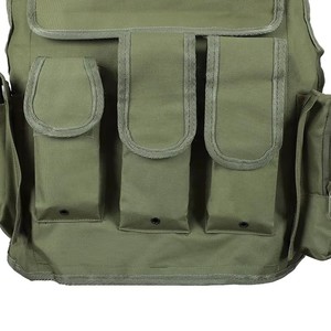 Doppia sicurezza Factory RTS 600D poliestere nero collo Chalecos protezione armatura di sicurezza piastra balistica portante giubbotto tattico - Product Image 6